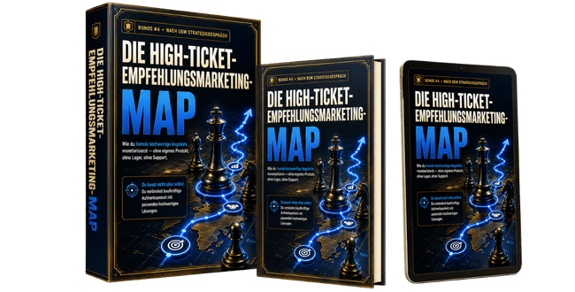 Die High-Ticket-Empfehlungsmarketing-Map PDF Mockup