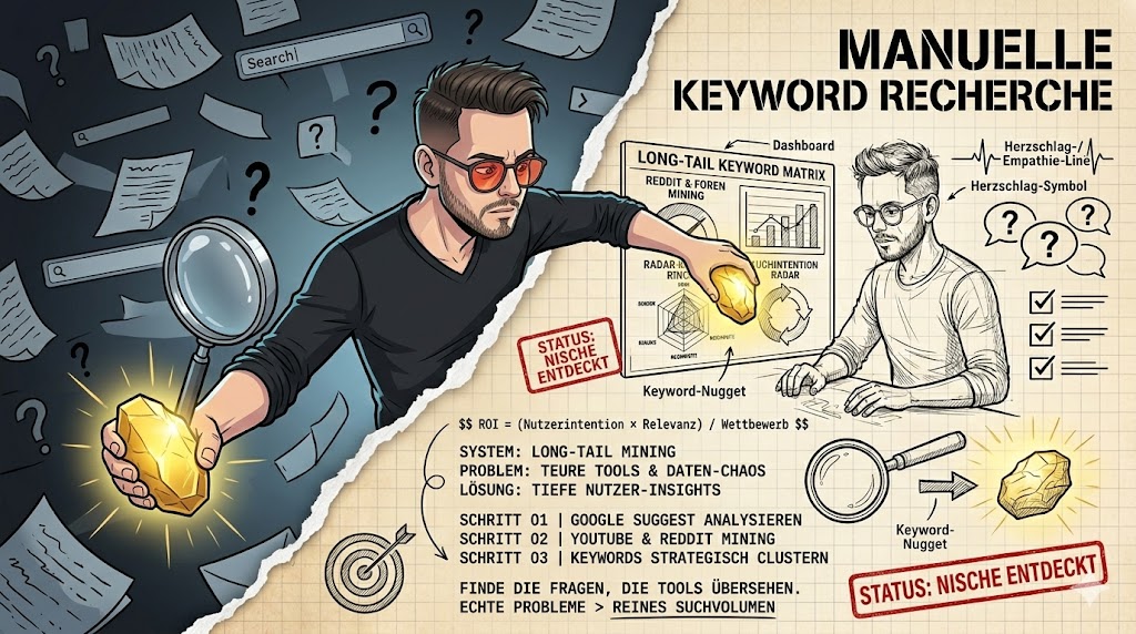 Keyword-Recherche ohne Tools: Google/YouTube/Reddit Methode