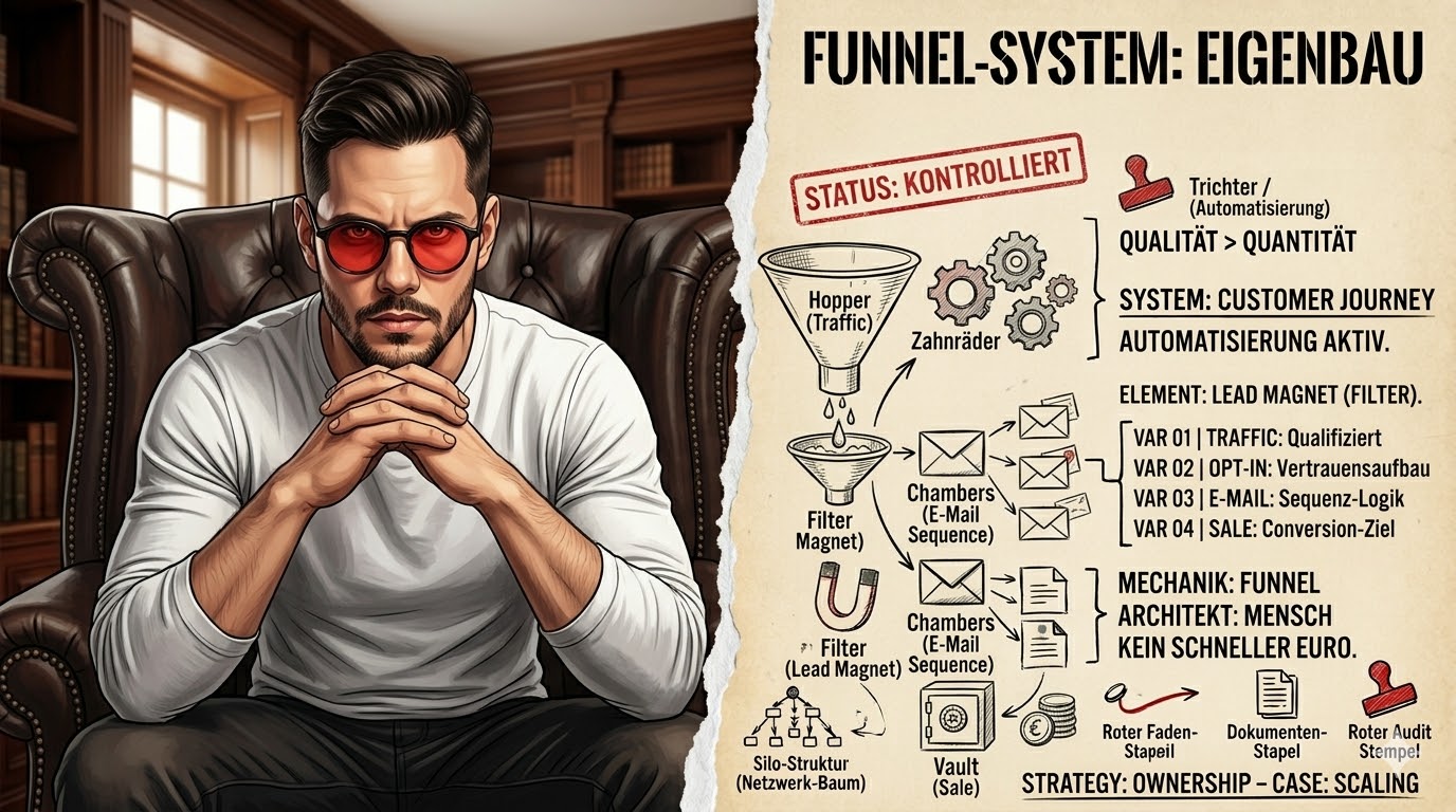 Funnel-Setup f&uuml;r Affiliate: Opt-in &rarr; E-Mail &rarr; Sale